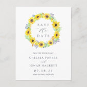 花畑 |サンフラワー日付を保存 案内ポストカード (正面)