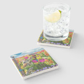 花畑 ストーンコースター (横)