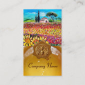 花畑，フローラハニービワックスシール，養蜂家 名刺 (裏面)