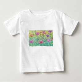 花畑 ベビーTシャツ