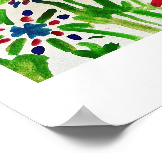 花畑 ポスター (角)