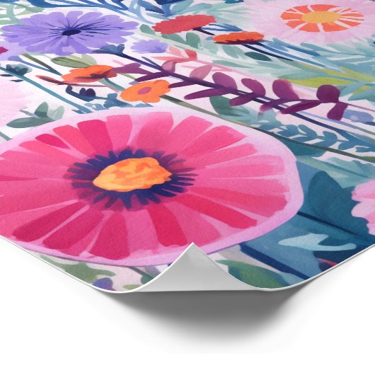 花畑 ポスター (角)