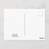 花畑 ラインアート ありがとう！ ポストカード (裏面)