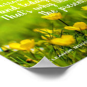 花畑 |今日はギフト感動的引用文 ポスター (角)