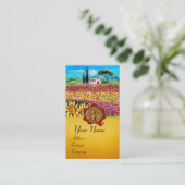 花畑，蜂蜜蜂レッドワックスシール，養蜂家 名刺 (スタンド正面)