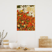 花畑 – Egon Schiele ポスター (キッチン)