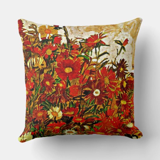 花畑 – Egon Schiele art, クッション (裏面)