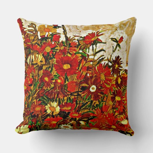 花畑 – Egon Schiele art, クッション (正面)