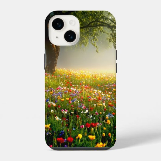 花畑 iPhoneケース (裏面)