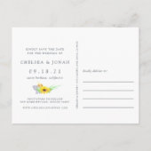 花畑 | Sunflower日付はがきを保存 案内ポストカード (裏面)