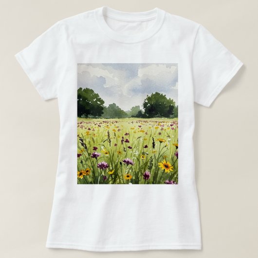 花畑 Tシャツ (デザイン正面)