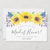 花畑Be Myメイド・オブ・オーナー(花嫁付き添い人)カード 招待状 (正面)