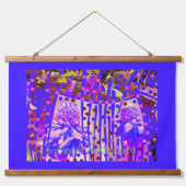 花疑問に思巻芸術木上トッピング壁織 吊り下げ型タペストリー (正面)