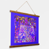 花疑問に思巻芸術木上トッピング壁織 吊り下げ型タペストリー (傾斜あり)