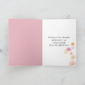 花白熱［赤熱］光を放つ付きブラック悔やみや弔慰 カード (内部)