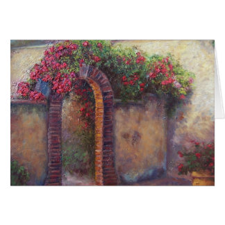 花盛りのアーチ道