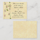 花盛りのキヅタの保存日付 名刺 (正面/裏面)