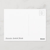 花盛りのスコットランドのアザミ ポストカード (裏面)