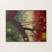 花盛りのスモモの木のパズル ジグソーパズル (横)