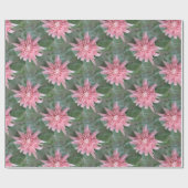花盛りのピンクのBromeliadのギフト用包装紙 ラッピングペーパー (フラット)