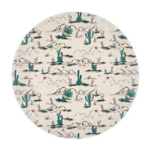 花盛りの多汁パターン カッティングボード (正面)