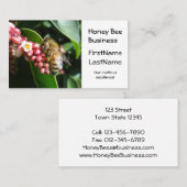 花盛りの木の名刺の蜂蜜の蜂 名刺 (正面/裏面)