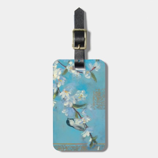 花盛りの枝 ラゲッジタグ (正面縦)