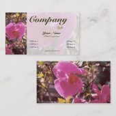 花盛りの甘いエンドウ豆カスタム色 名刺 (正面/裏面)