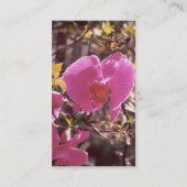 花盛りの甘いエンドウ豆カスタム色 名刺 (裏面)