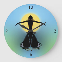 花盛りの雌大時計 ラージ壁時計