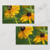 花盛りの黒によって注目されるスーザンの名刺 名刺 (正面/裏面)