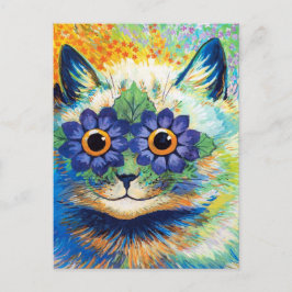 花目付き猫 | ルイワーイン | ポストカード