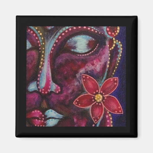 花磁石付き仏 マグネット (正面)