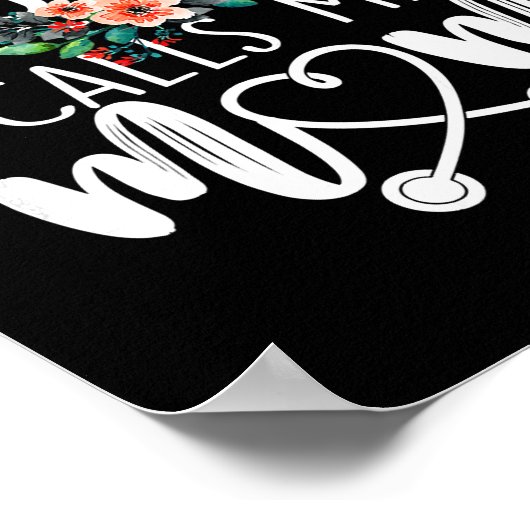 花私のお気に入りのナースは私を母かわいいと呼ぶ ポスター (角)