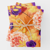 花秋かわいらし秋 ラッピングペーパーシート (インサイチュ)