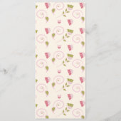 花種のパケット手描き結婚の メニュー (裏面)