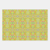 花穂及びバースト白熱［赤熱］光を放つ包装紙 ラッピングペーパーシート (正面2)