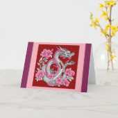 花竜のグリーティングカード カード (黄色い花)