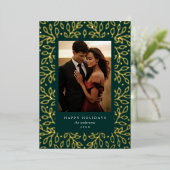 花箔 ハッピーホリデー フォトカード 箔シーズンカード (立ち正面)