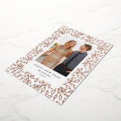 花箔 フォイル ハッピー ニューミーア  ホリデー フォト カード (回転した状態)