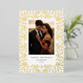 花箔 ホリデー フォト カード (立ち正面)