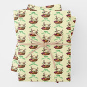 花籠のトンボパーソナライズされたイ ラッピングペーパーシート (インサイチュ)