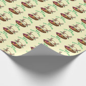 花籠のトンボパーソナライズされたイ ラッピングペーパー (角)