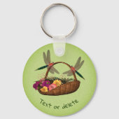 花籠のトンボ自然 キーホルダー (裏面)