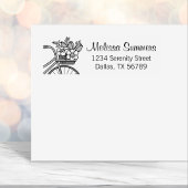 花籠の住所を持つ自転車 セルフインキングスタンプ