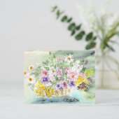 花籠はがき ポストカード (スタンド正面)