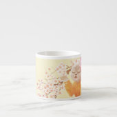 花籠付き歌猫 エスプレッソカップ (正面)