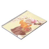 花籠付き歌猫 ノートブック (左側)