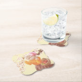 花籠付き歌猫 ペーパーコースター (インサイチュ)