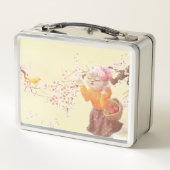 花籠付き歌猫 メタルランチボックス (裏面)